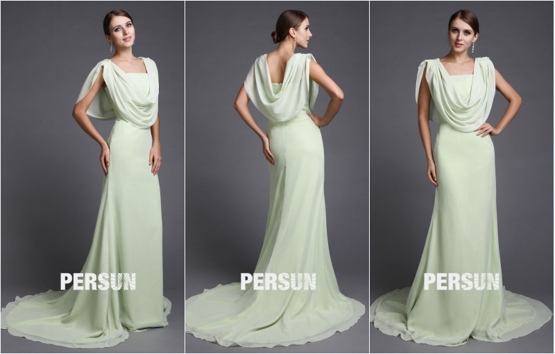 robe de soirée couleur verte